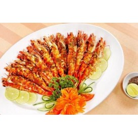 Tôm đất rang muối